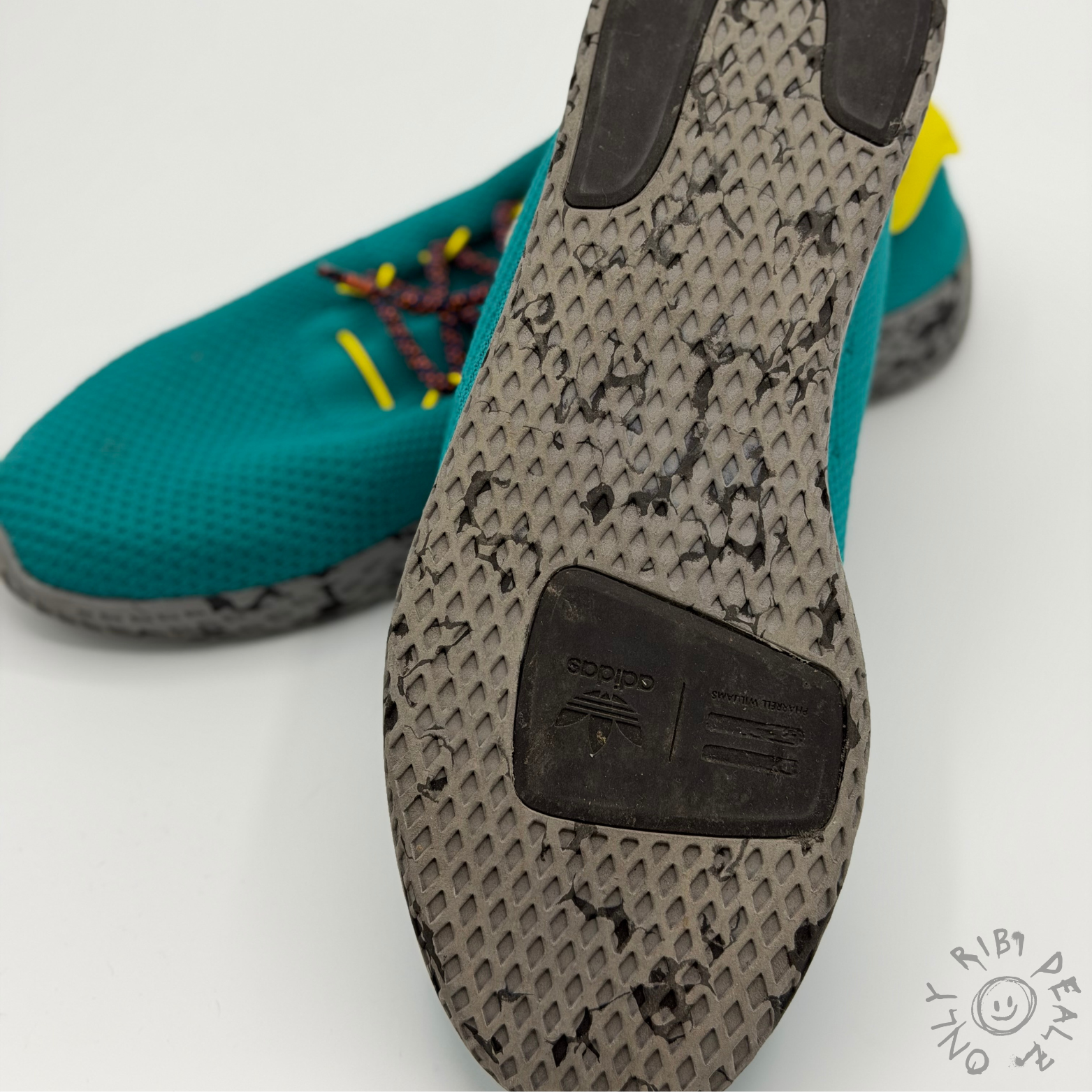 adidas x Pharrell Williams Tennis HU – Teal / Yellow (40 2/3)