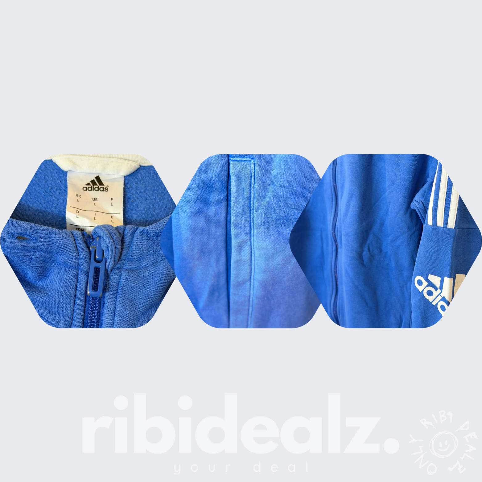 Adidas Hoodie Zipper – Unisex - Größe L