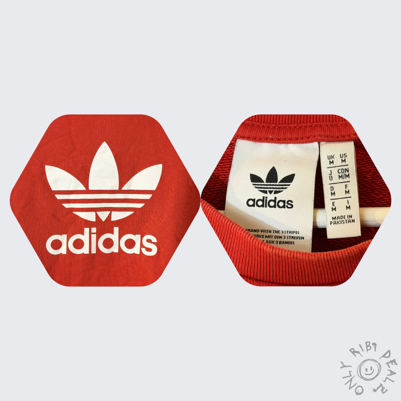 Adidas Unisex Pullover – Rot – Größe M