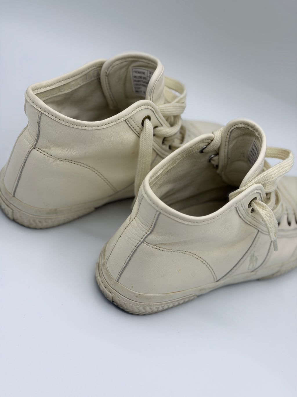 Ralph Lauren Polo High Sneaker Creme (40)