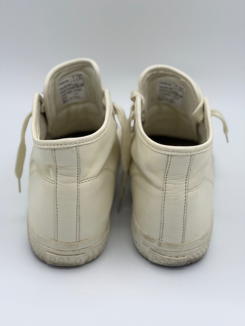 Ralph Lauren Polo High Sneaker Creme (40)