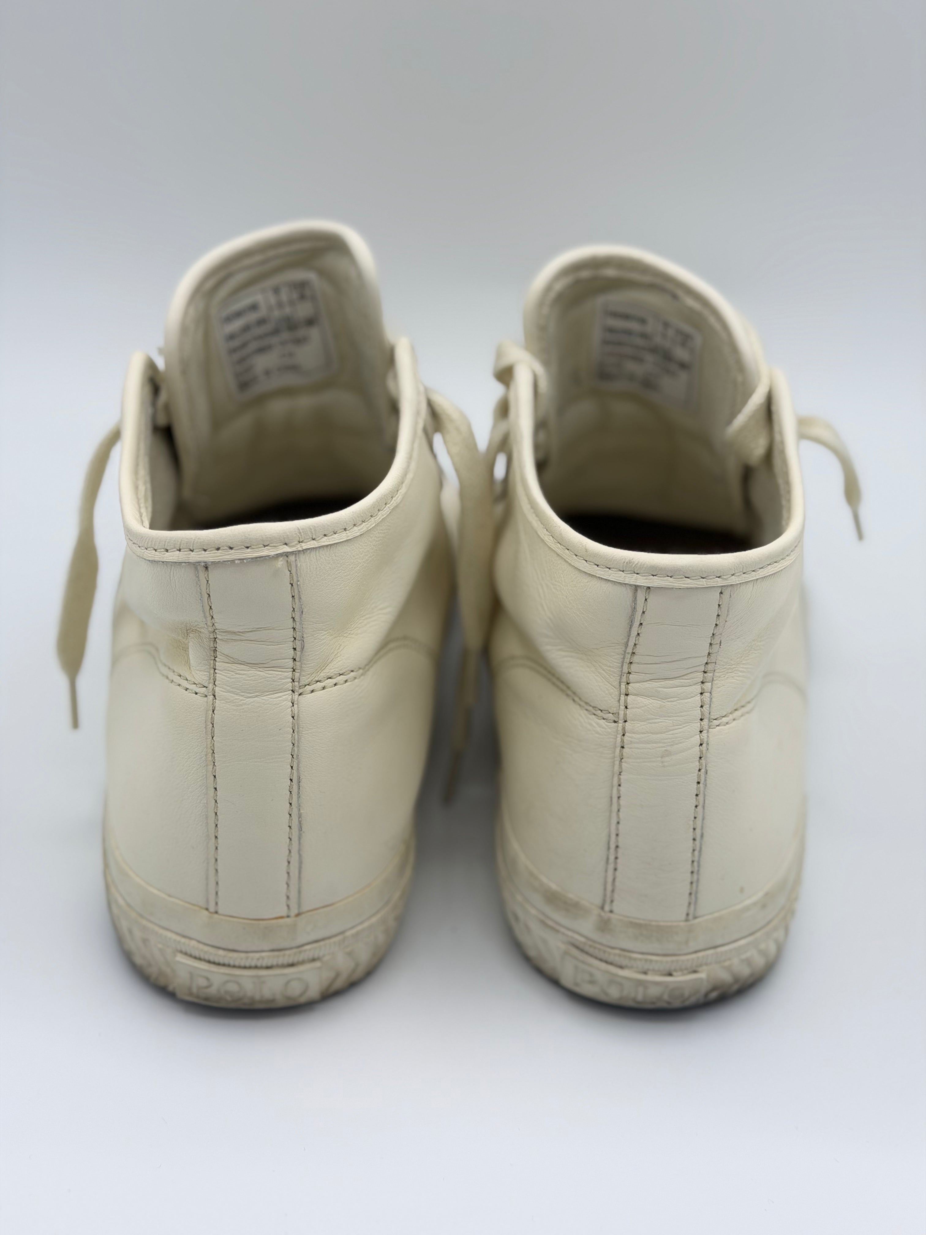 Ralph Lauren Polo High Sneaker Creme (40)