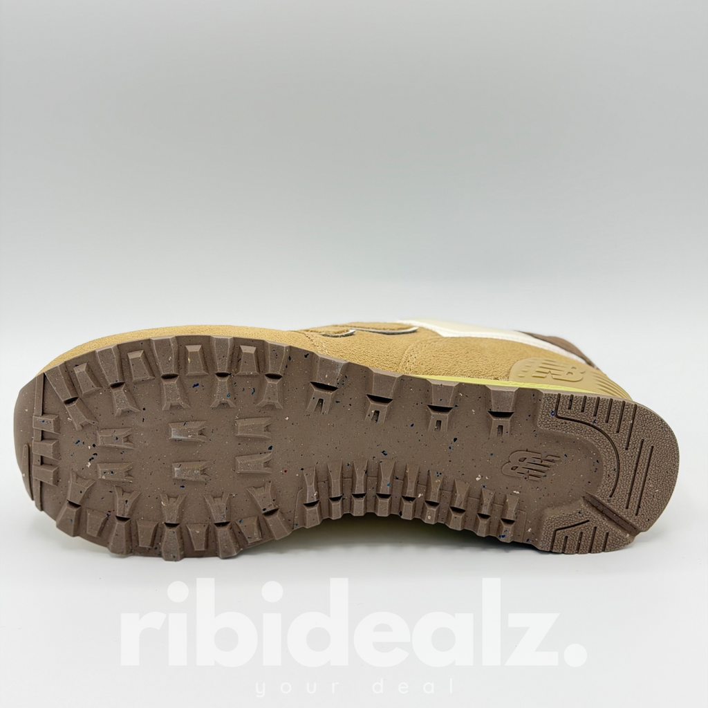 New Balance 574 Sneaker Herren Beige / Weiß – Wildleder & Mesh – Größe 44 – Neu