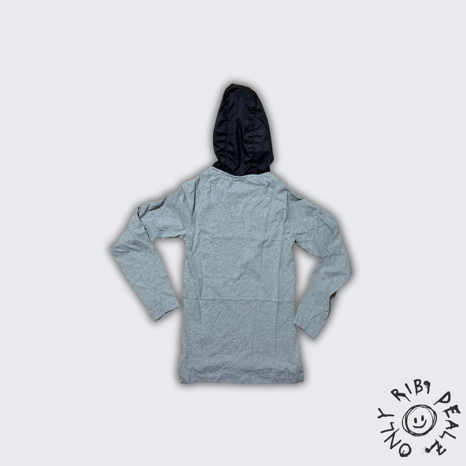 Nike Lightweight Hooded Longsleeve – Grau Schwarz (XS)