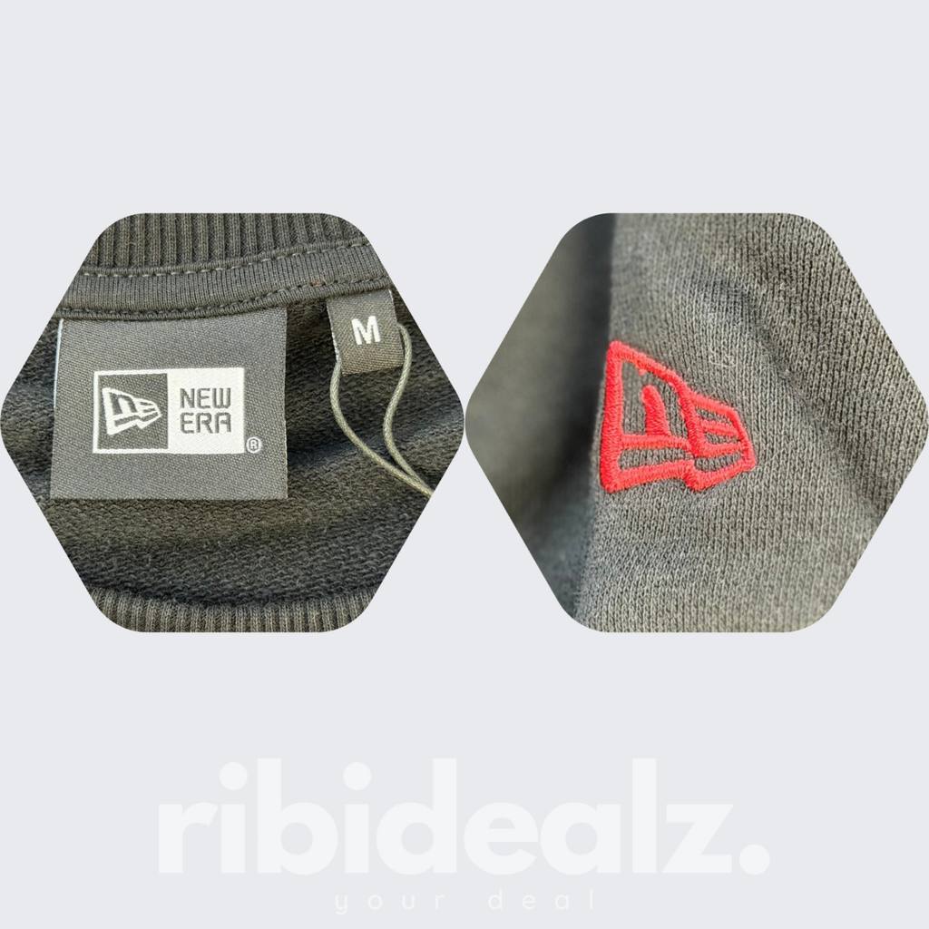 New Era Chicago Bulls Sweatshirt Schwarz Rot Print – Neu