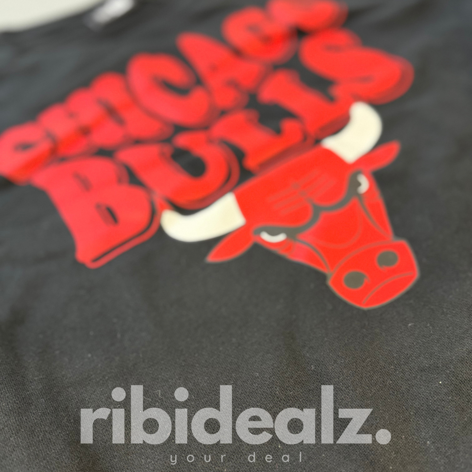 New Era Chicago Bulls Sweatshirt Schwarz Rot Print – Neu