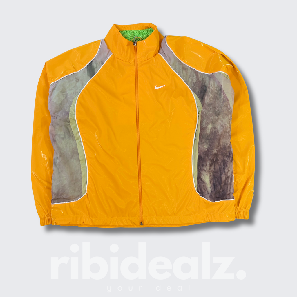 Nike Oversized Fit Trainingsjacke Orange – Glanzfinish – Unisex – Neu