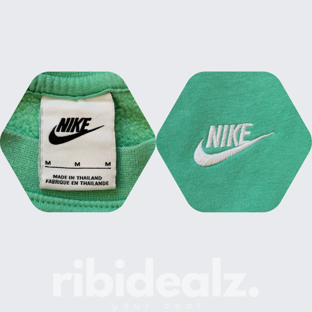 Nike Sweatshirt Unisex Türkis Basic Logo - Größe M