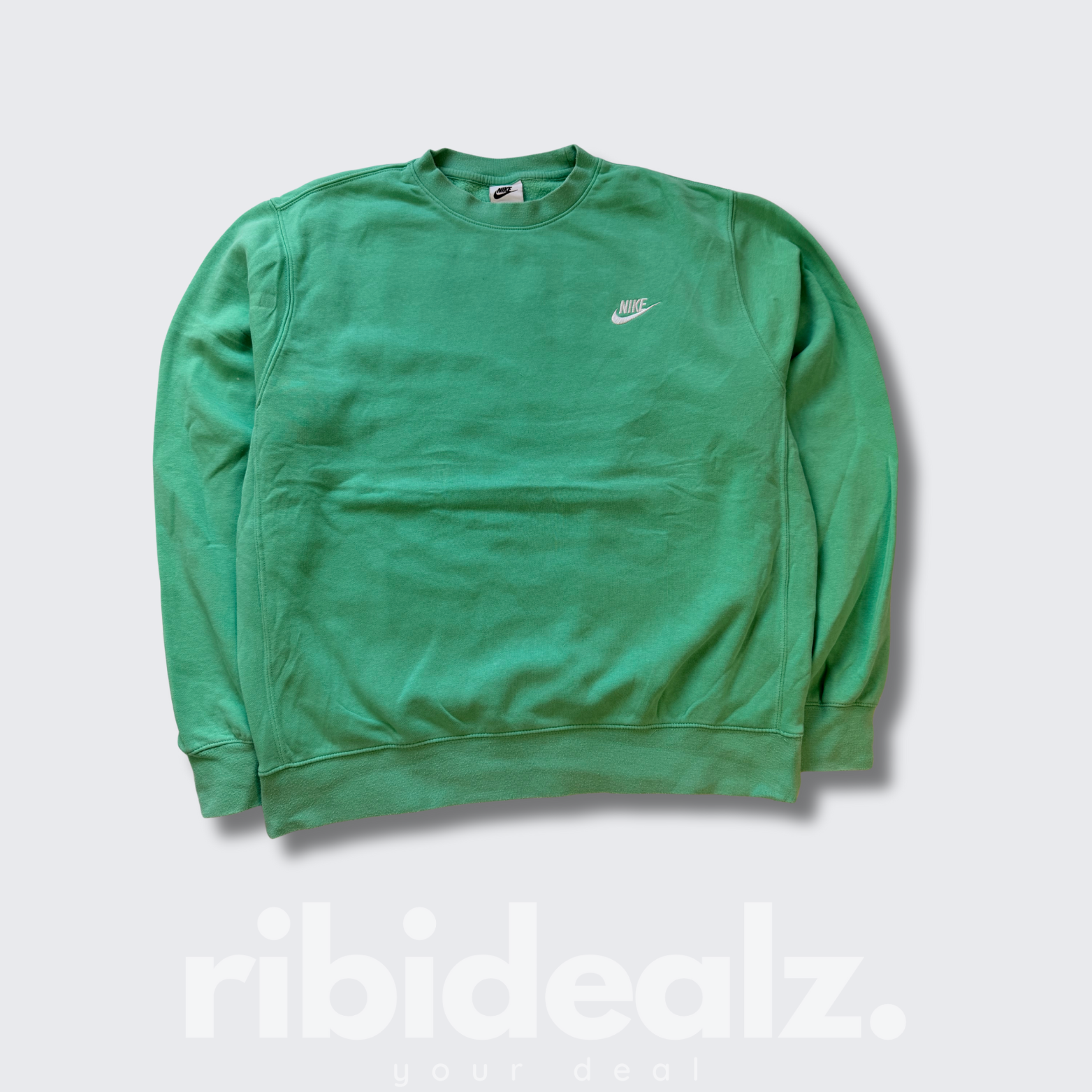 Nike Sweatshirt Unisex Türkis Basic Logo - Größe M