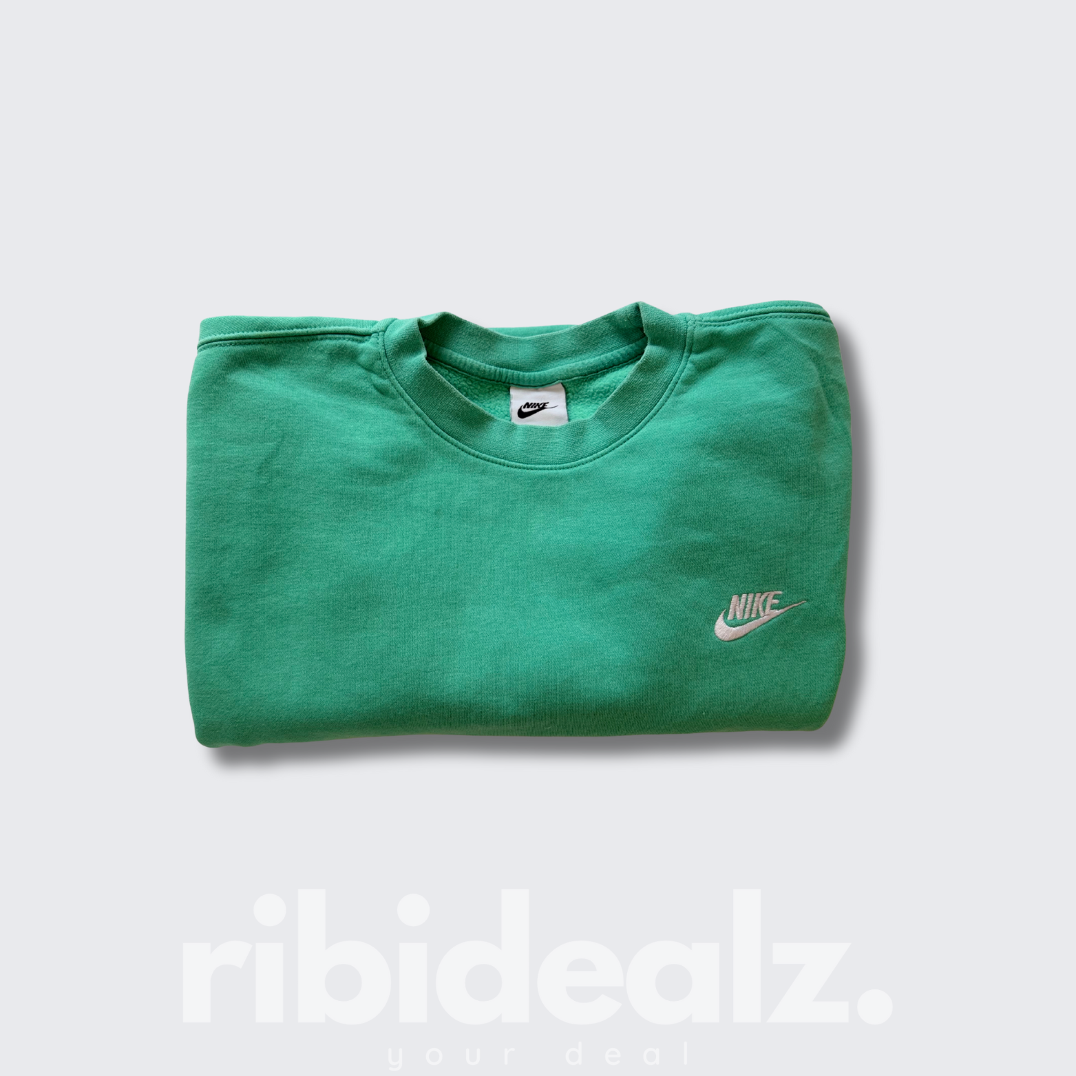 Nike Sweatshirt Unisex Türkis Basic Logo - Größe M