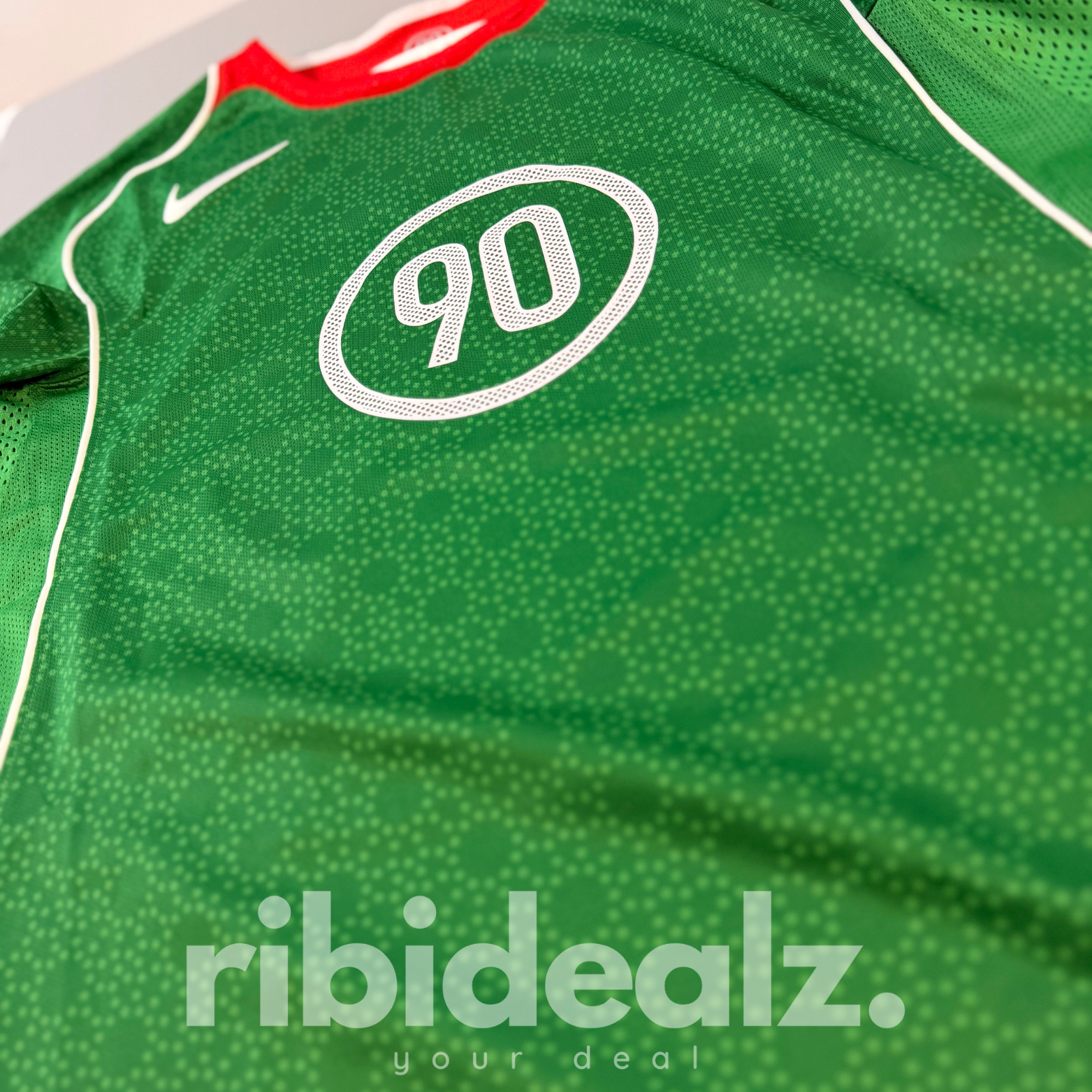 Nike Total 90 Fußball Trikot Grün Rot Weiß – Dri-Fit – Größe M – Neu
