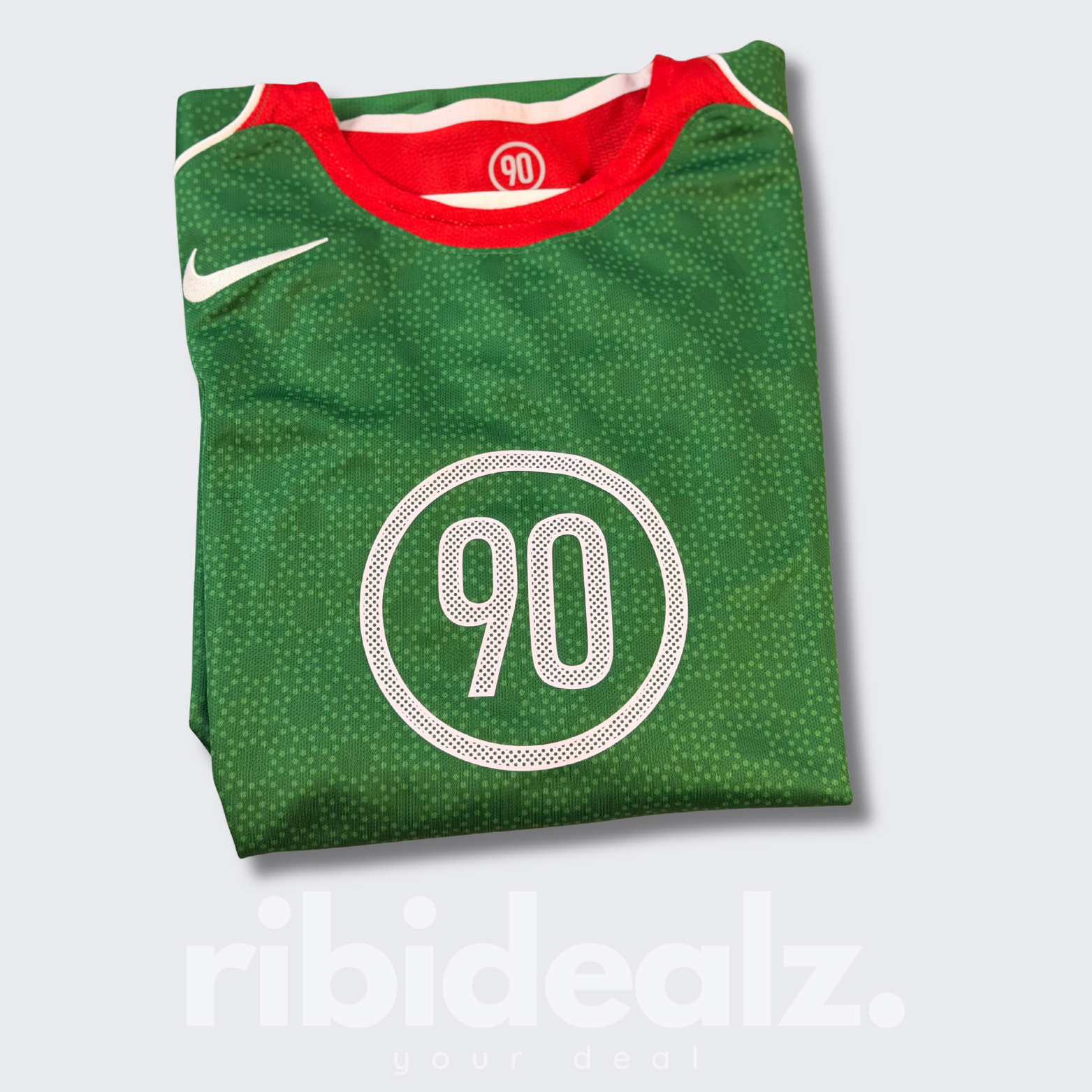 Nike Total 90 Fußball Trikot Grün Rot Weiß – Dri-Fit – Größe M – Neu