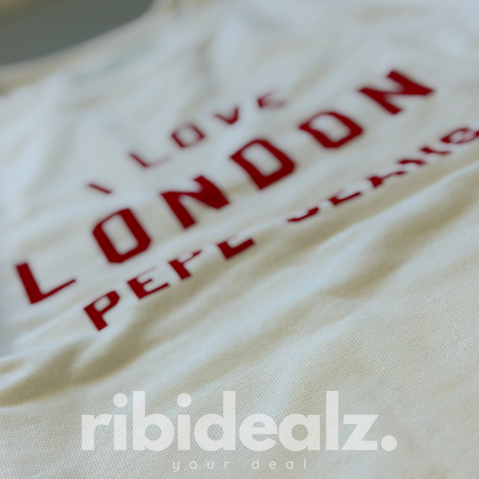 Pepe Jeans Sweatshirt „I Love London“ – Weiß – Größe M – Neu