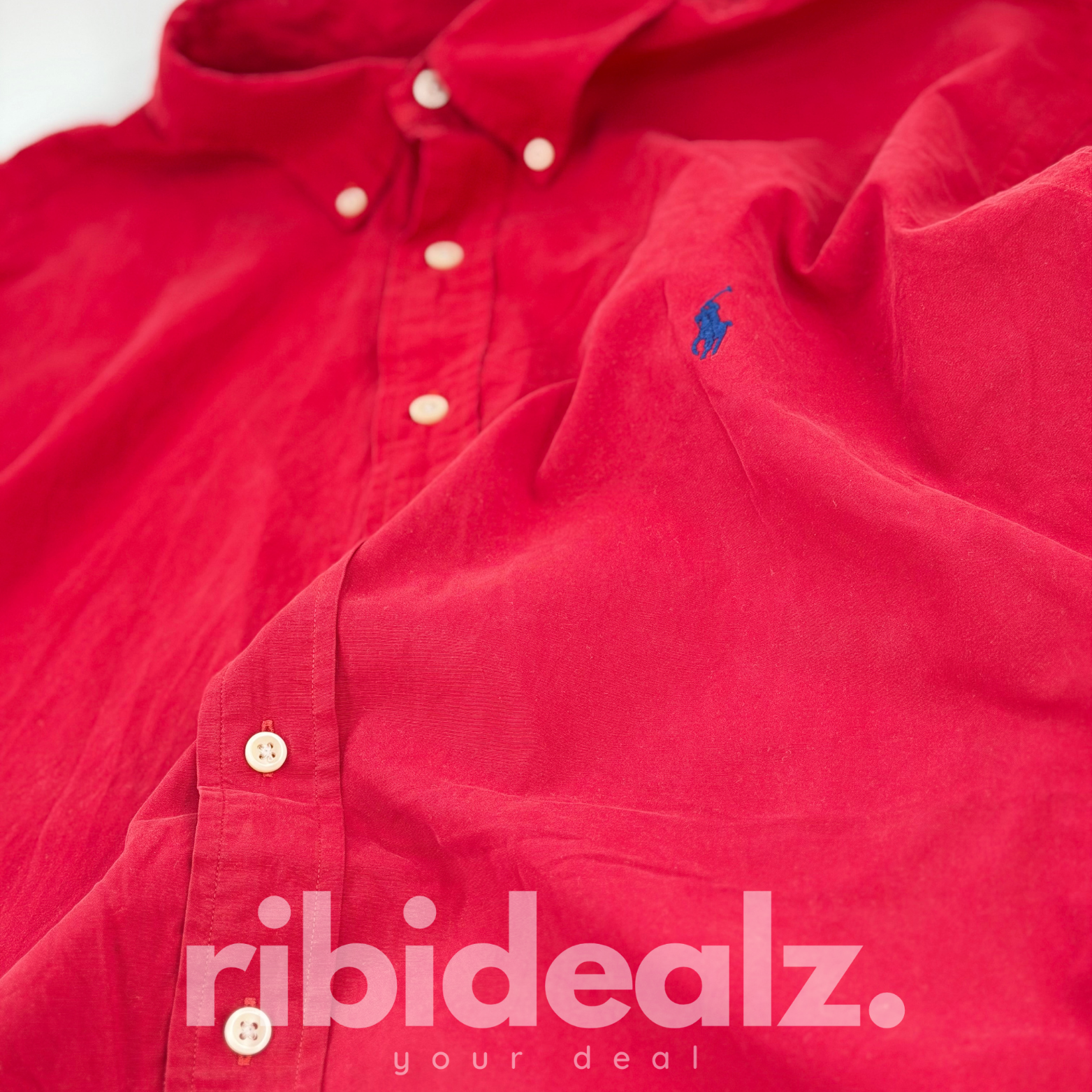 Polo Ralph Lauren Herrenhemd – Rot – Classic Fit – XL Tall – Grad A