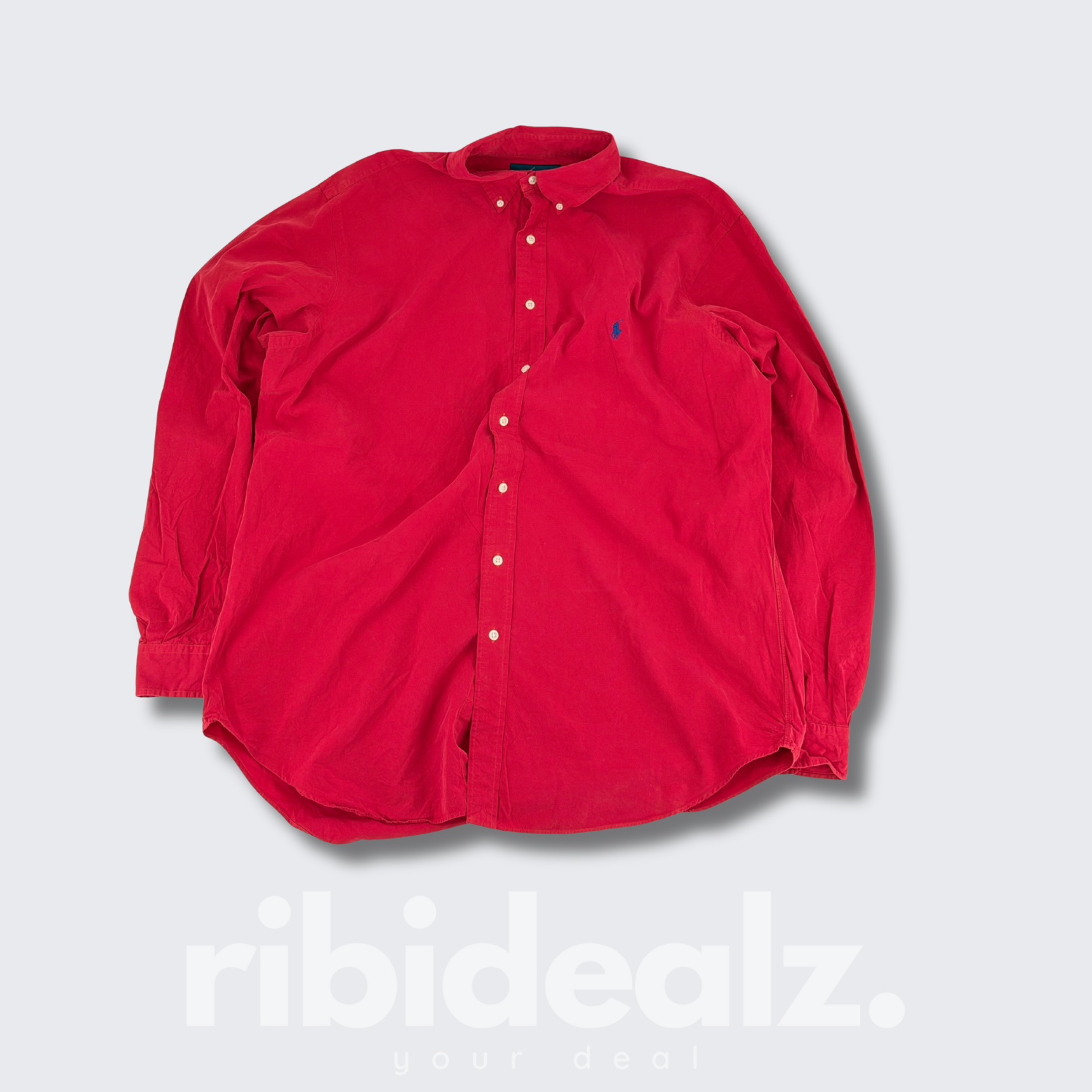 Polo Ralph Lauren Herrenhemd – Rot – Classic Fit – XL Tall – Grad A