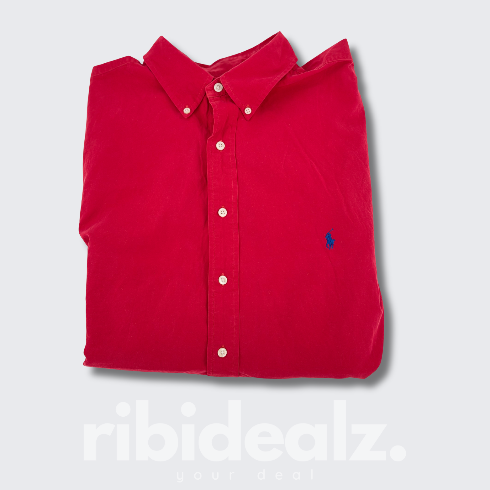 Polo Ralph Lauren Herrenhemd – Rot – Classic Fit – XL Tall – Grad A