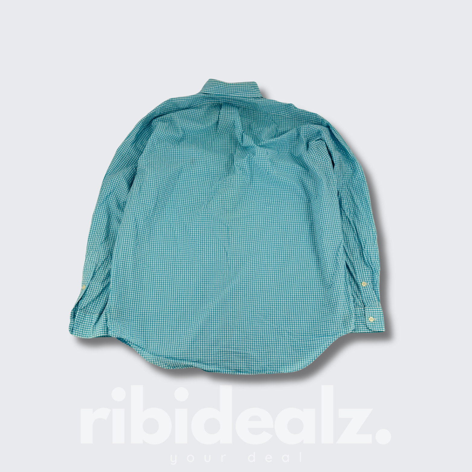 Polo Ralph Lauren Hemd Türkis Weiß Kariert – Blake Fit Button Down – Größe M – Grad A