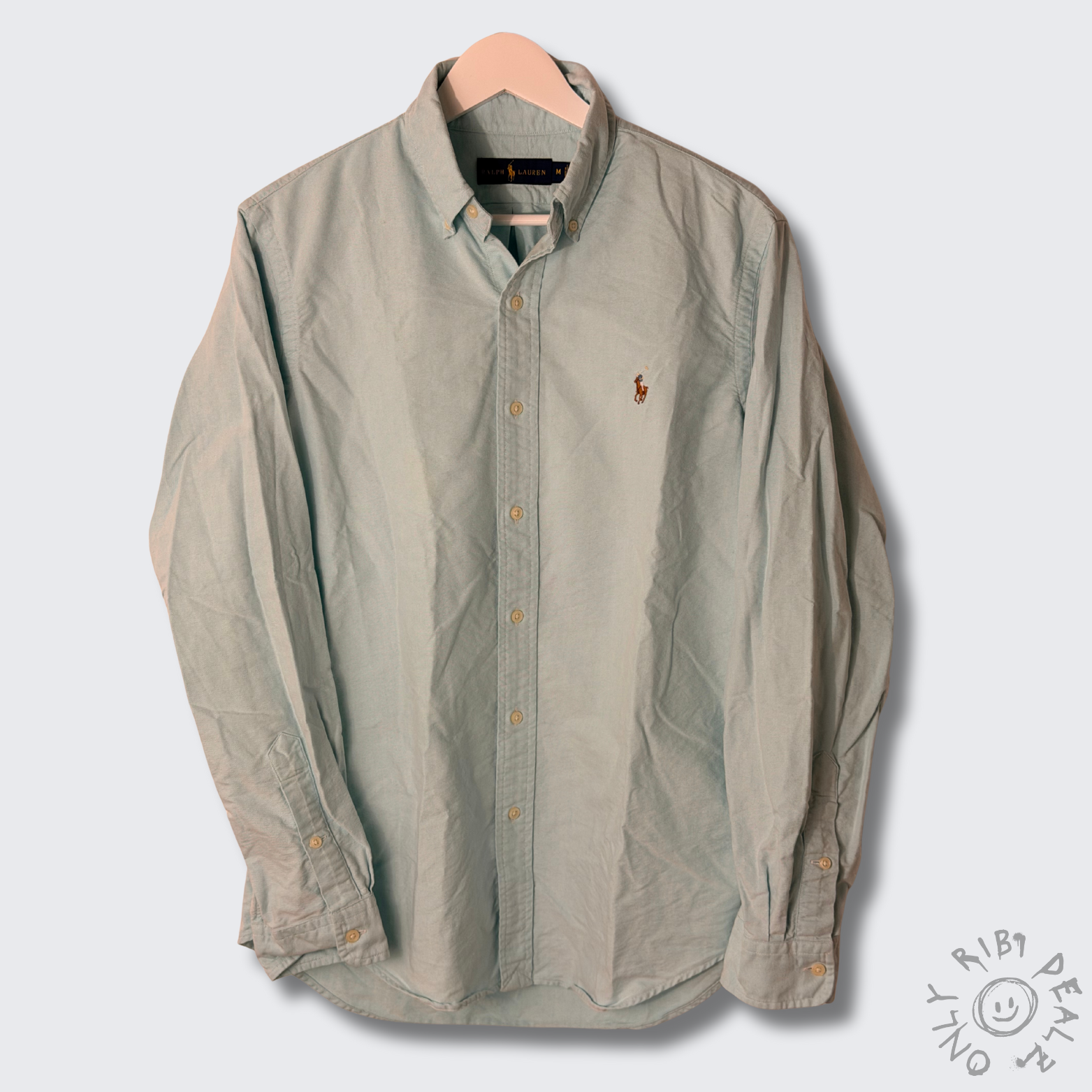 Polo Ralph Lauren Hemd Herren Langarm türkis – Größe M