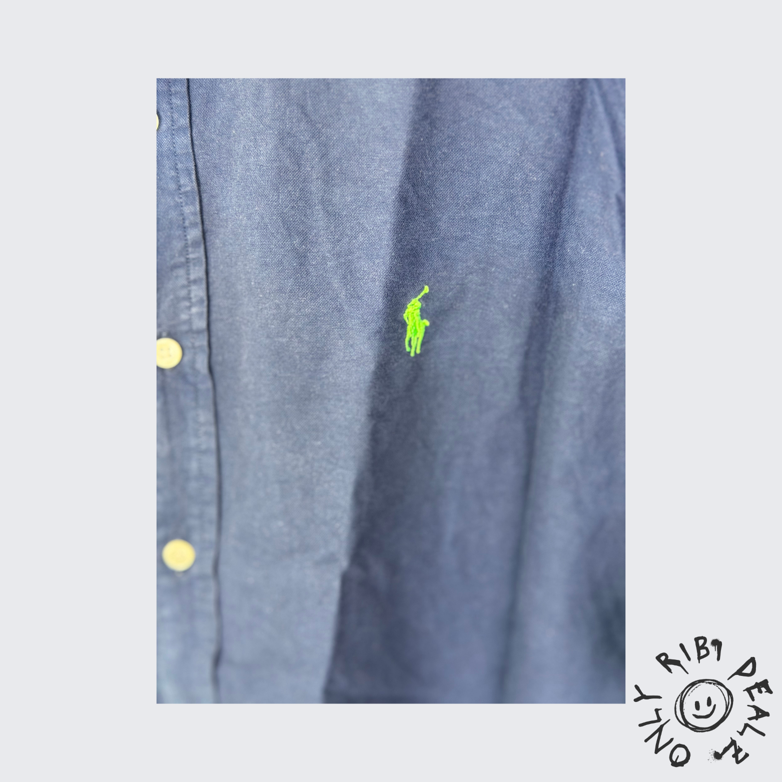 Ralph Lauren Vintage Oxford Shirt – Navy Blue ( XL )