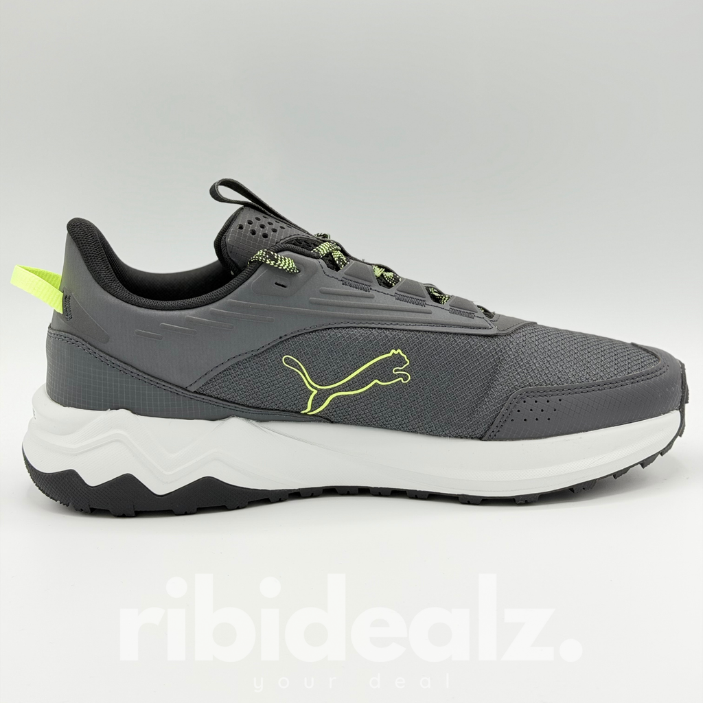 PUMA Trail Low Sneaker Schwarz Grau Neon Grün – Outdoor Running Sneaker - Neu