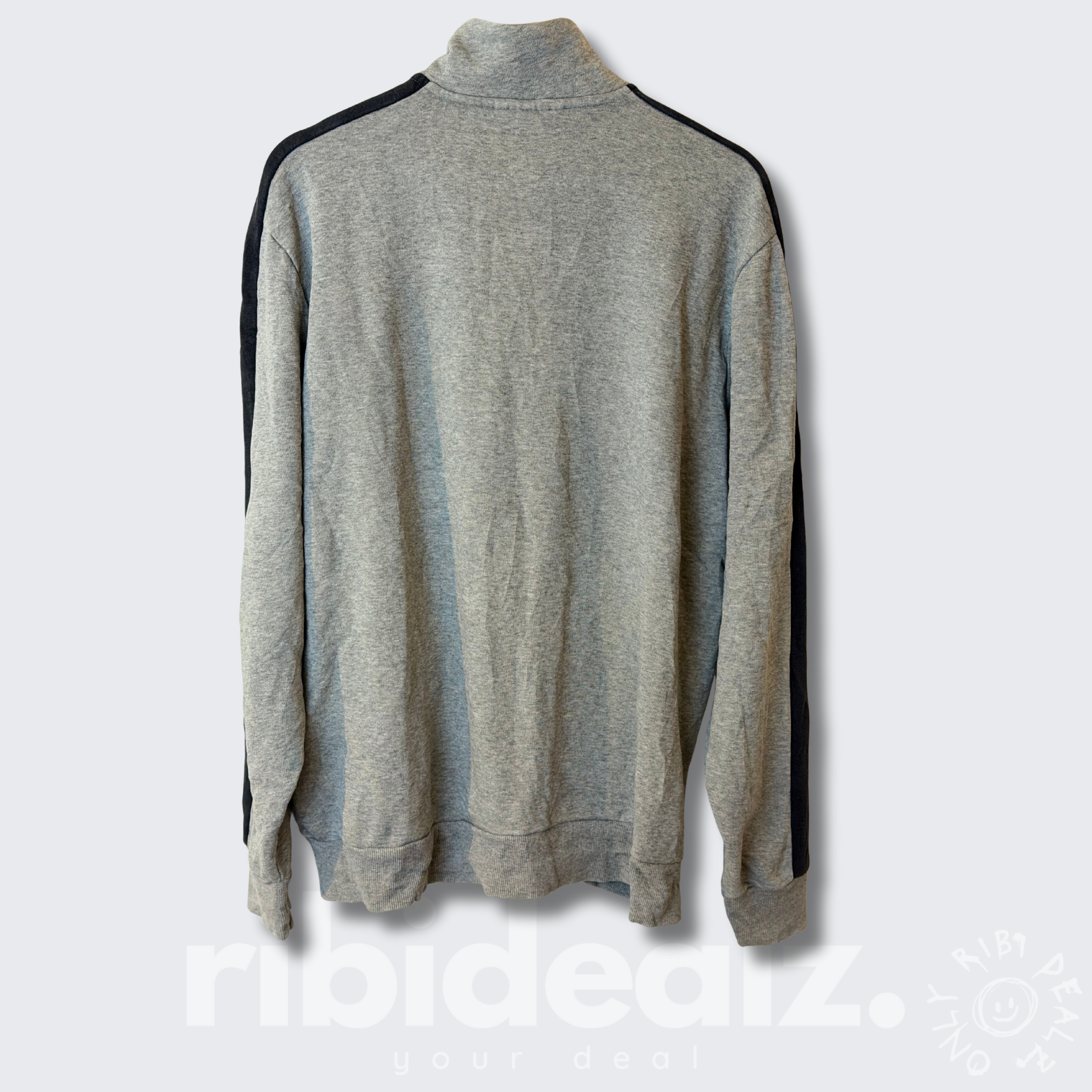 PUMA Zipper Sweatjacke Unisex – Grau / Schwarz - Größe L