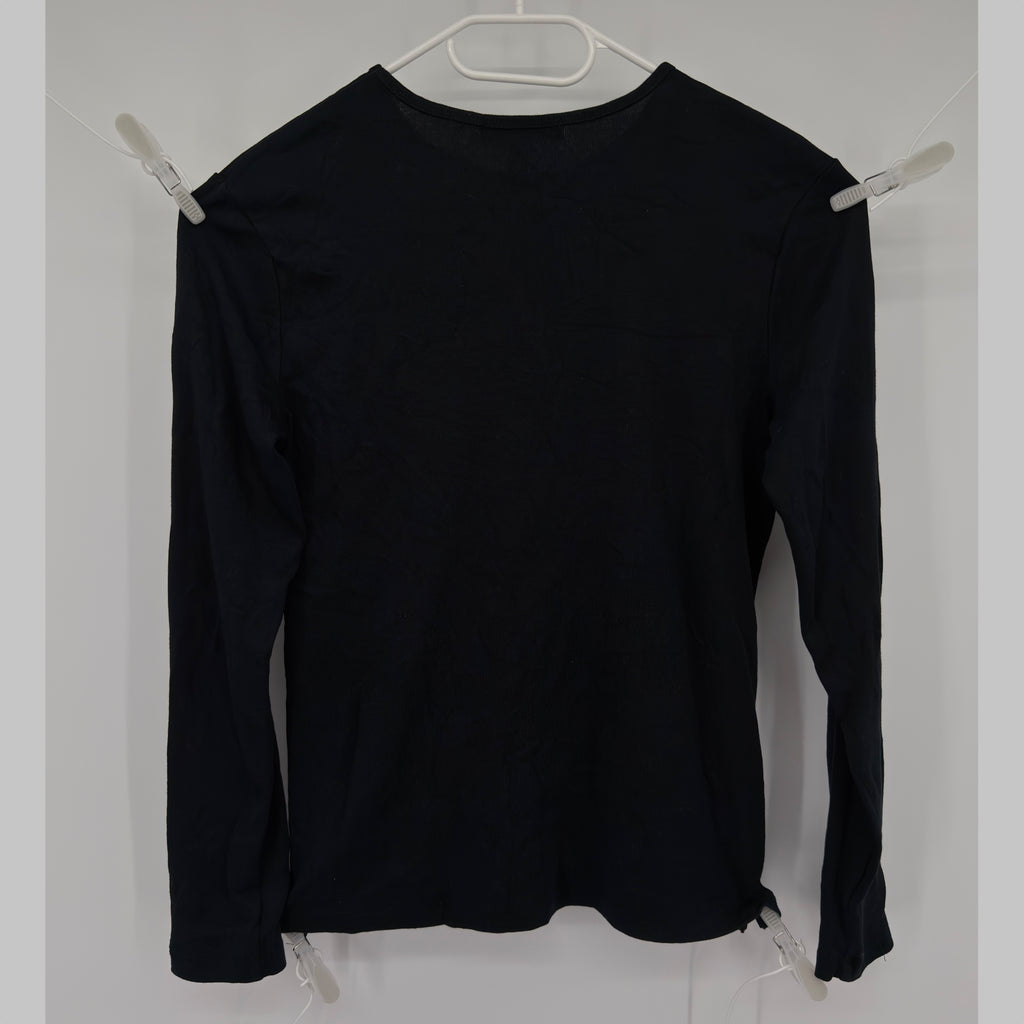 Lauren Ralph Lauren Langarmshirt M Schwarz – 100 % Baumwolle