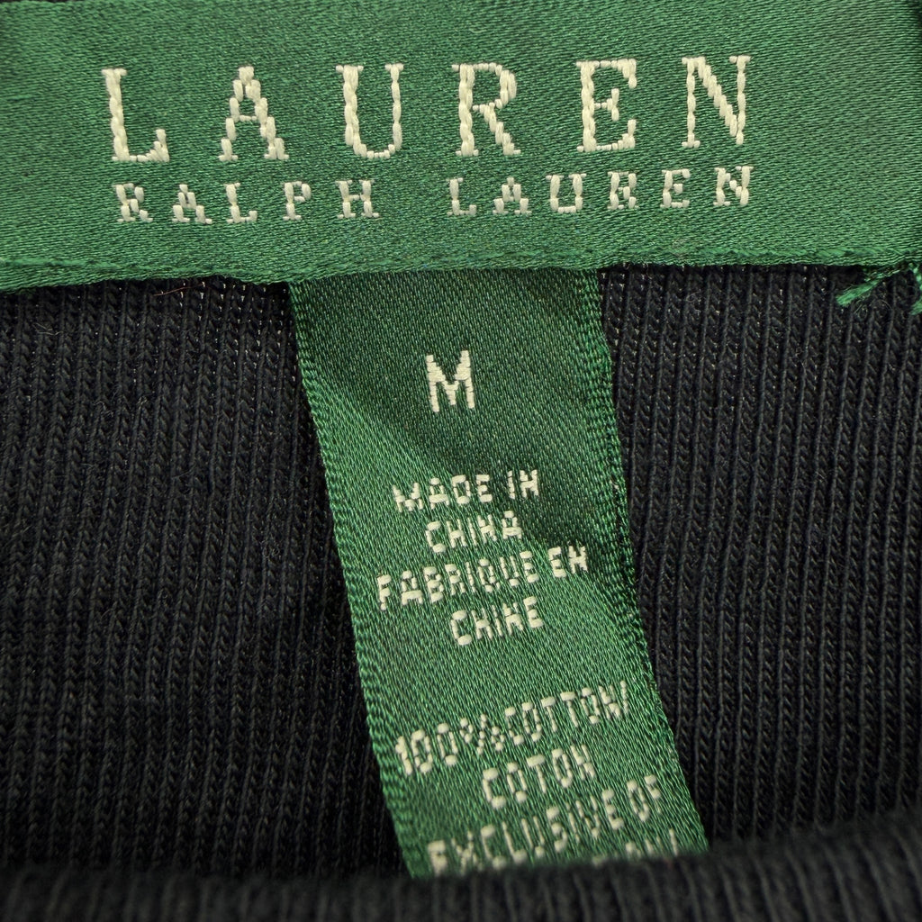 Lauren Ralph Lauren Langarmshirt M Schwarz – 100 % Baumwolle