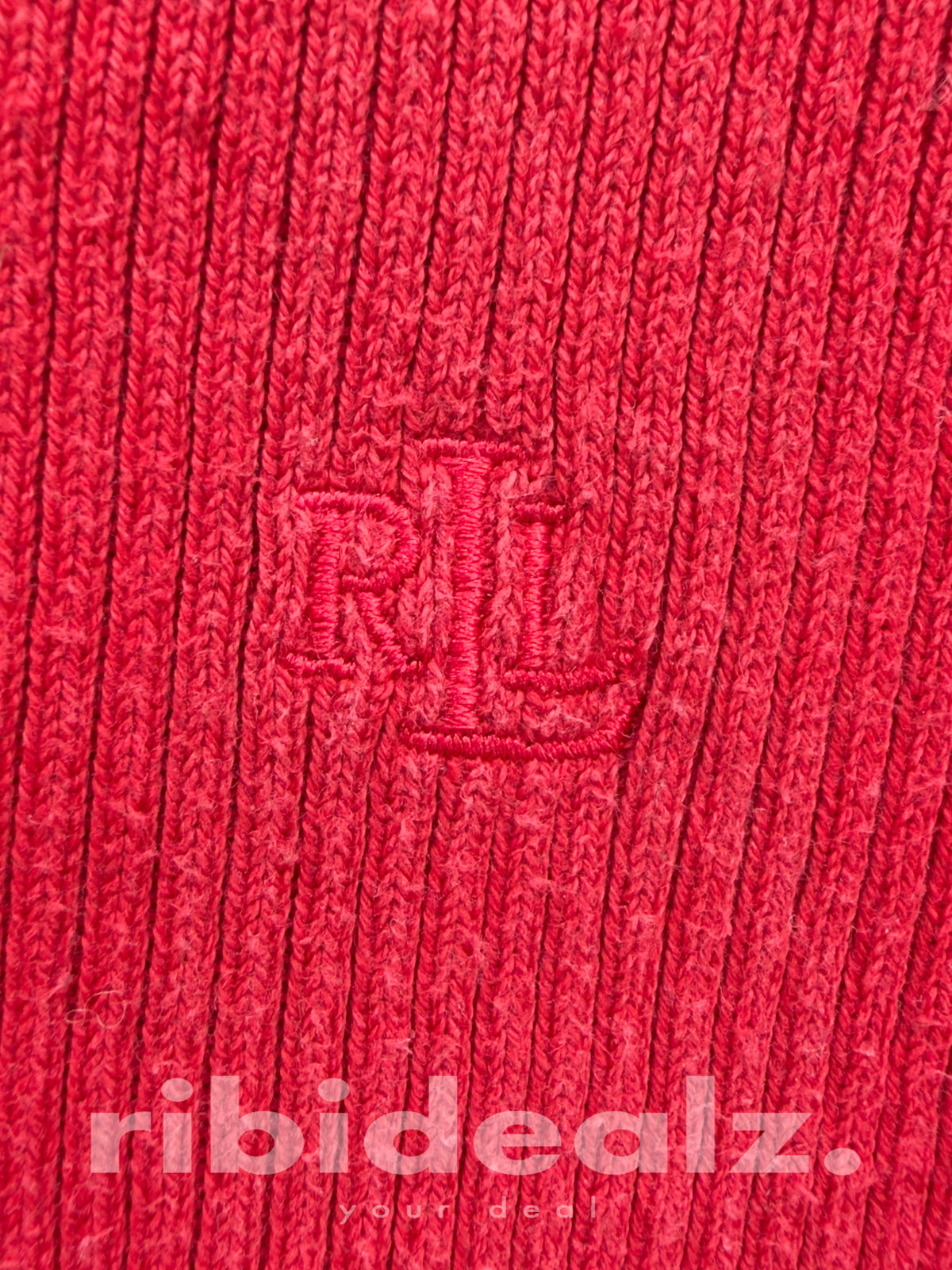 Lauren Ralph Lauren Rippstrick Pullover XS Rot – Baumwollmix