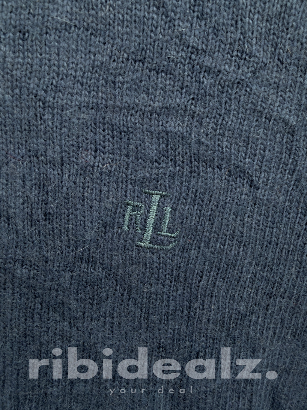 Lauren Ralph Lauren Petite Rollkragenpullover M Dunkelblau – Wollmix mit Cashmere