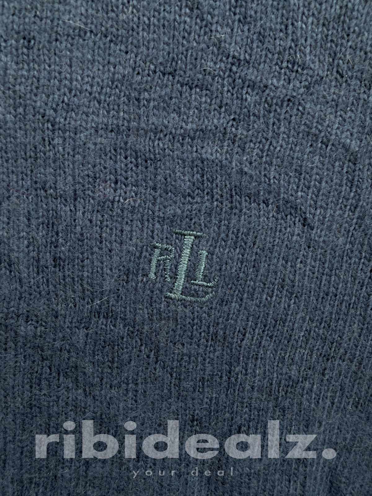 Lauren Ralph Lauren Petite Rollkragenpullover M Dunkelblau – Wollmix mit Cashmere
