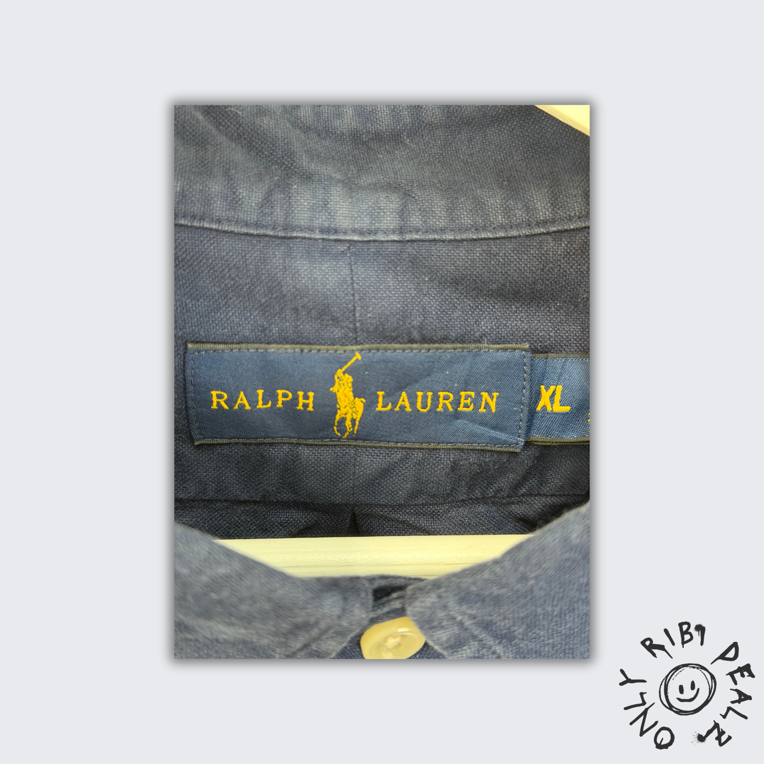 Ralph Lauren Vintage Oxford Shirt – Navy Blue ( XL )