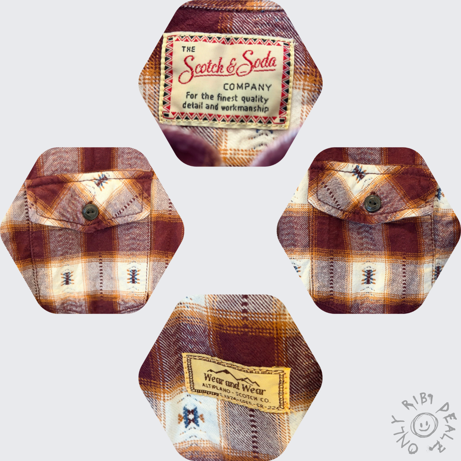 Scotch & Soda Hemd – Kariert, Langarm, Warmes Winterflanell (S)