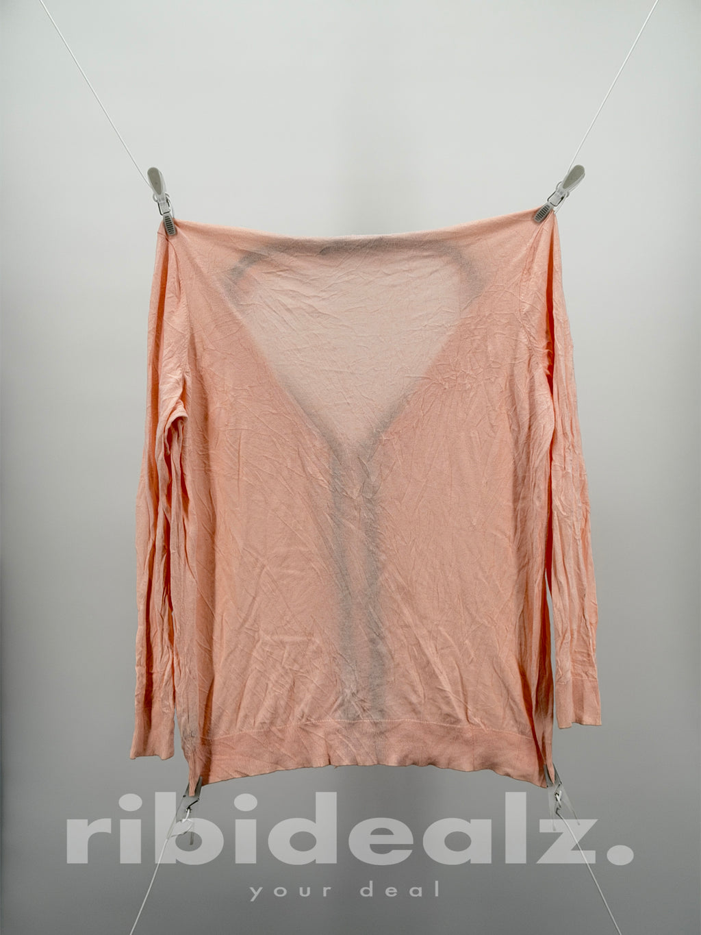 Lauren Ralph Lauren Strickjacke Rosa Rüschen Cardigan Größe XL 1X Damen
