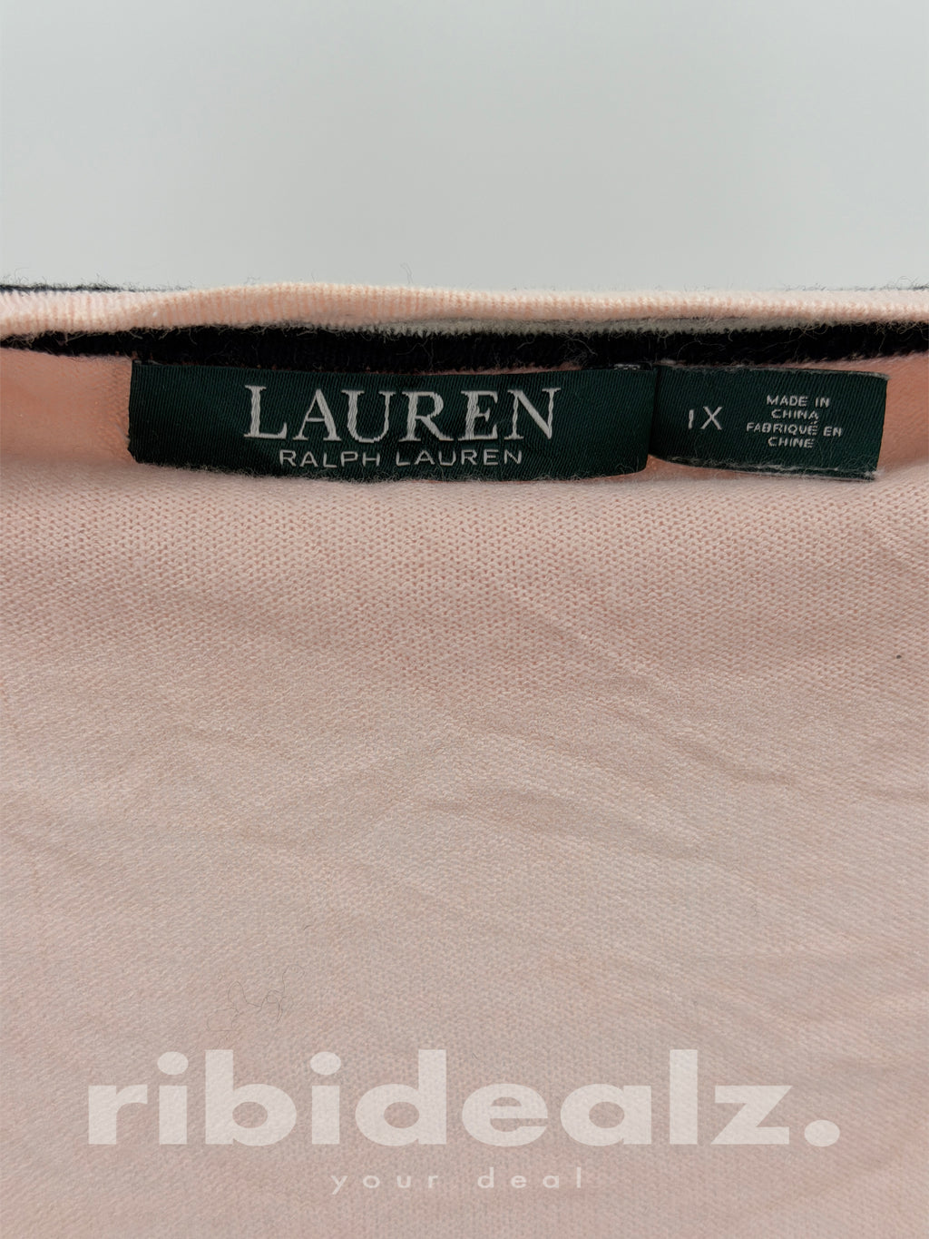 Lauren Ralph Lauren Strickjacke Rosa Rüschen Cardigan Größe XL 1X Damen