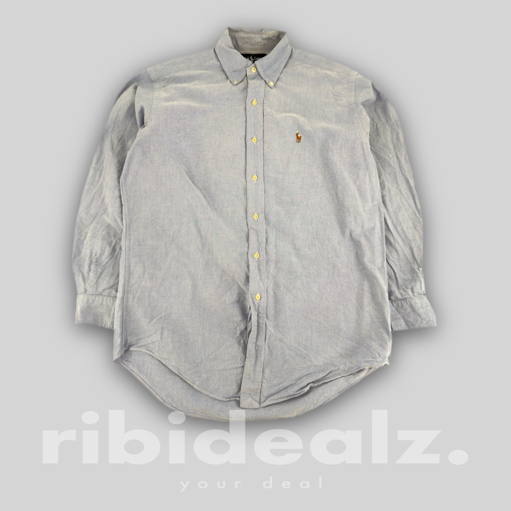 Polo Ralph Lauren Oxford Hemd Herren Hellblau Yarmouth L Button Down