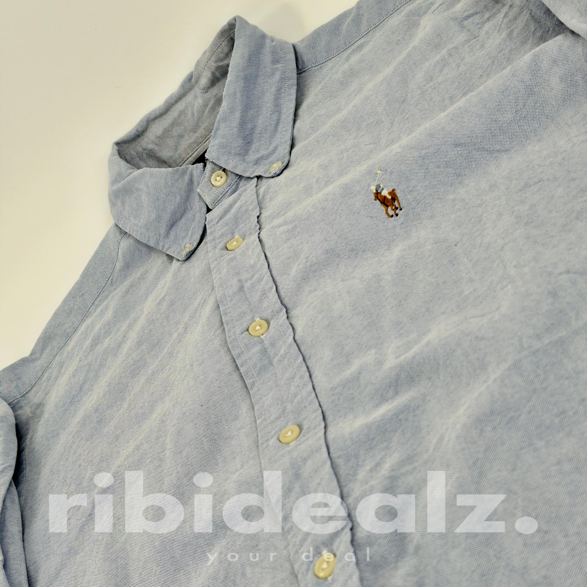 Polo Ralph Lauren Oxford Hemd Herren Hellblau Yarmouth L Button Down