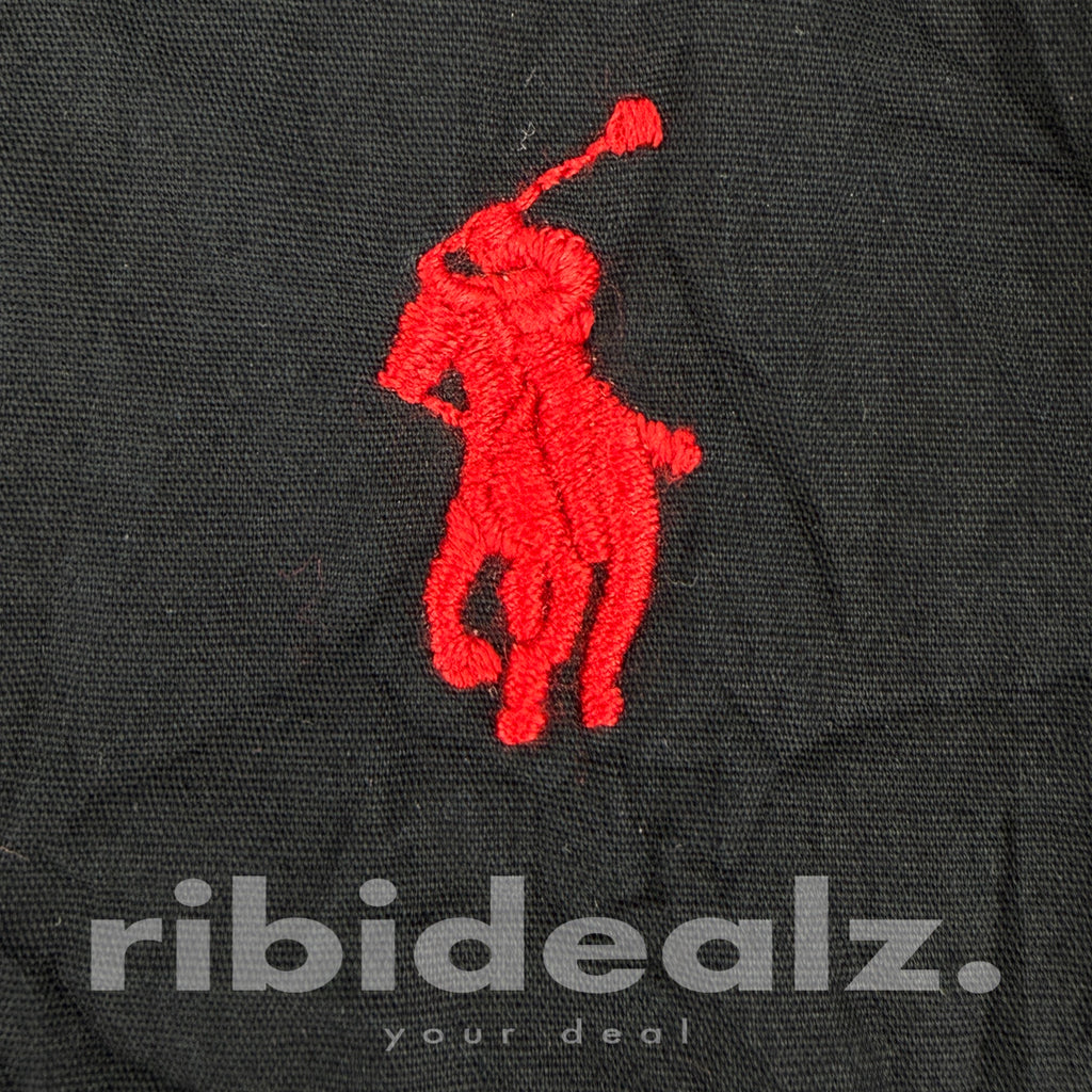 Polo Ralph Lauren Hemd Herren Schwarz Slim Fit XL – Roter Reiter Button Down