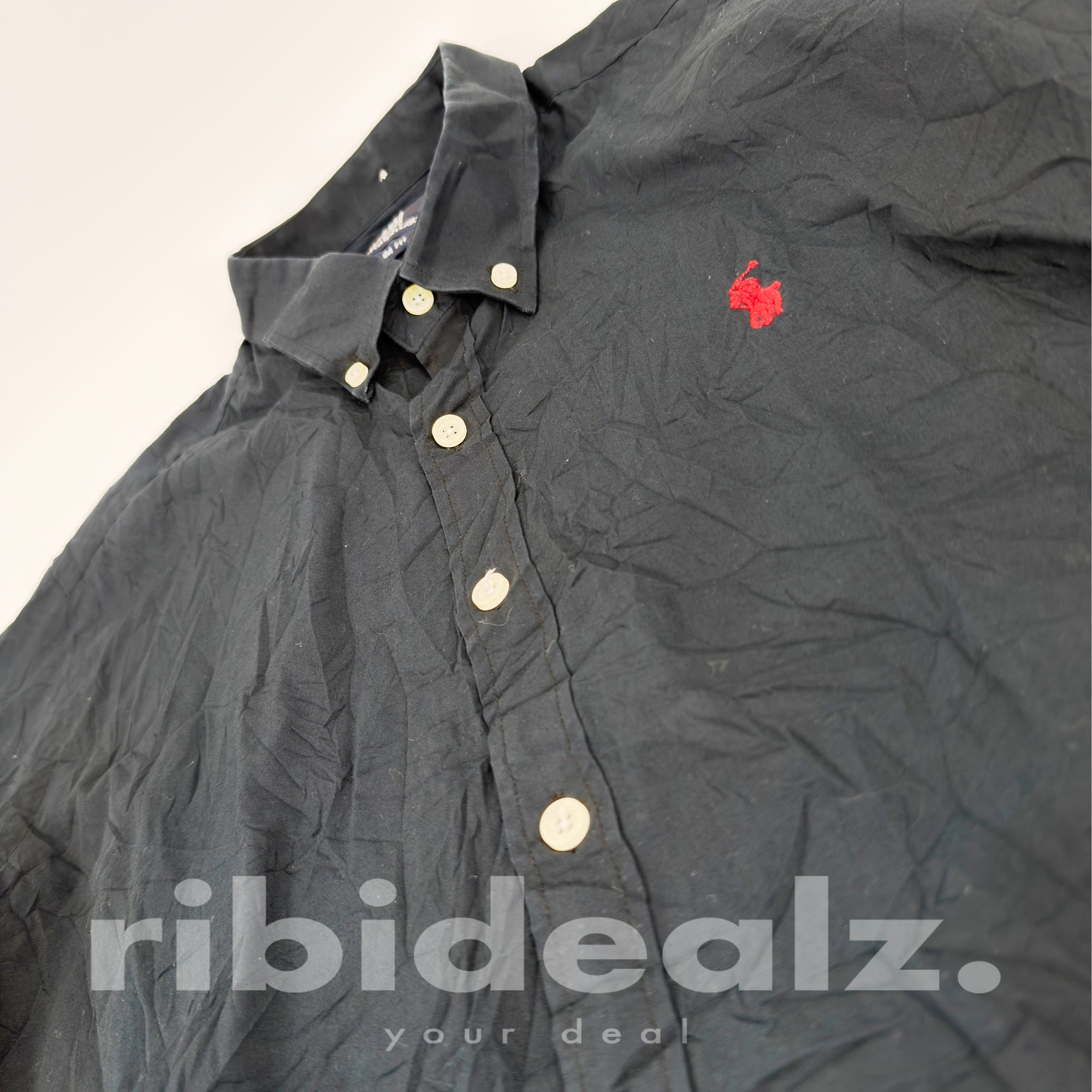 Polo Ralph Lauren Hemd Herren Schwarz Slim Fit XL – Roter Reiter Button Down